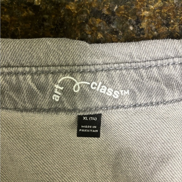 Gray Jean Button-Up Shirt - Picture 3 of 6